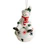 Cute Christmas Santa Bell Pendant Resin/Iron Xmas Tree Pendant  New Year