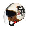 3C Certified Motorcycle Half Helmet Electric Bike Universal All Adult 3/4 Style