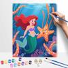 Disney Цифровой набор для масляной живописи Арт-набор Русалка Подводная сцена Ручная раскраска Картина Домашний декор