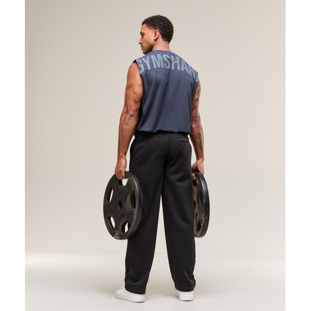 Gymshark Отключение питания Танк Тяжелый Синий A2c9m Uctn