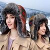 Новая женская шапка-ушанка, зимняя лыжная шапка для катания, ветрозащитная и защищающая уши от холода, теплая шапка, модная шапка