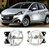 2 шт. Передний бампер автомобиля Противотуманная фара Подходит для Peugeot 208 2012-2019