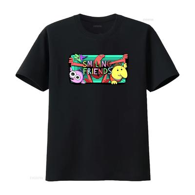 Smiling Friends Season 2 Comedy Funny Adult Cartoon Show T Shirt Vintage Washed Stylish Unisex Graphic Stretched Soft Casual