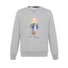 Polo FW22 Teddy Bear Letter Print Crewneck Sweatshirt Men Sweatshirt Light-Grey 710853308-018
