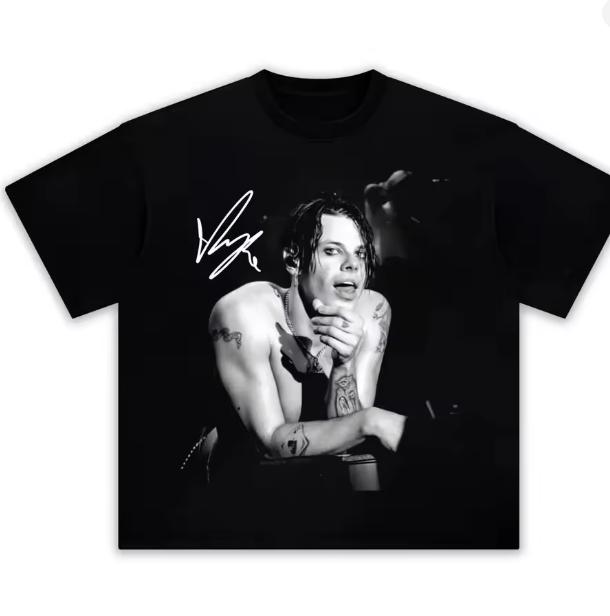 Singer Yungblud Portrait Graphics Cotton Tshirt Unisex 2026 Summer Fashion Retro Style Short Sleeve Unisexs Shirt Streetwear