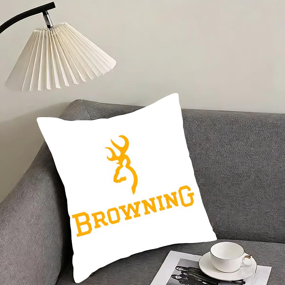 Cool BBrowningG Cushion Cover Pillowcase Ultra Soft Skin Friendly Fabric Cloud Like Comfort Concealed Zipper