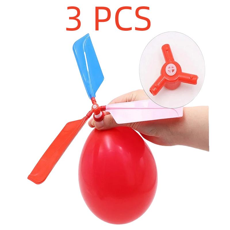 3 шт. Шарик-вертолет Портативная уличная игра Летающая спортивная игрушка Украшения для вечеринки по случаю дня рождения Детский подарок Принадлежности для вечеринки