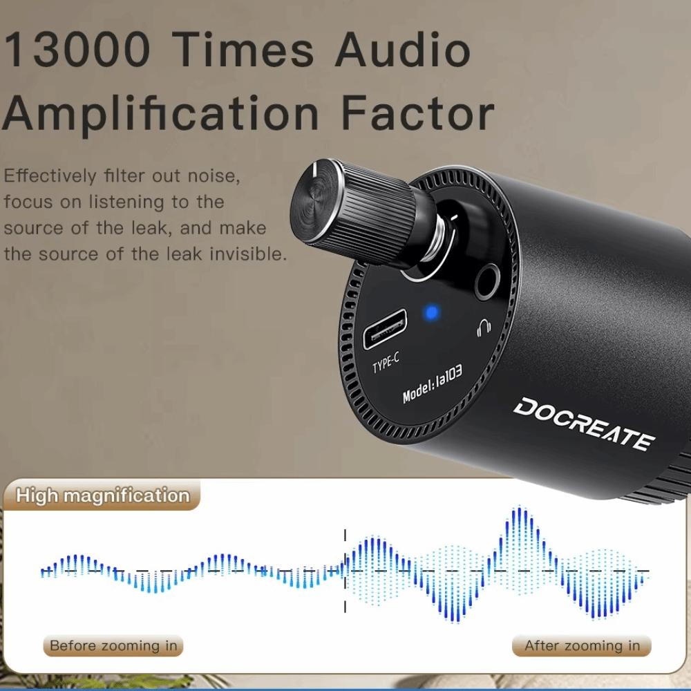 High Sensitive Water Leak Detector Accuracy Water Mains Leak Detector Various Construction Pipe