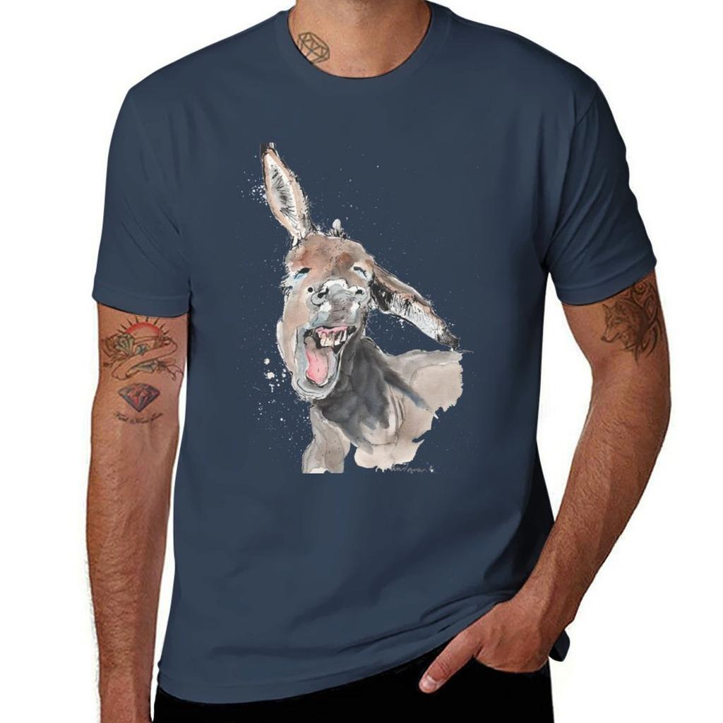 Donkey Delight Tshirt Work Daily Short Sleeve Top