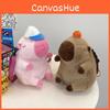 Backpack Baseball Capybara Cute Cartoon Stuffed Doll Backpack Soft Pig Guinea