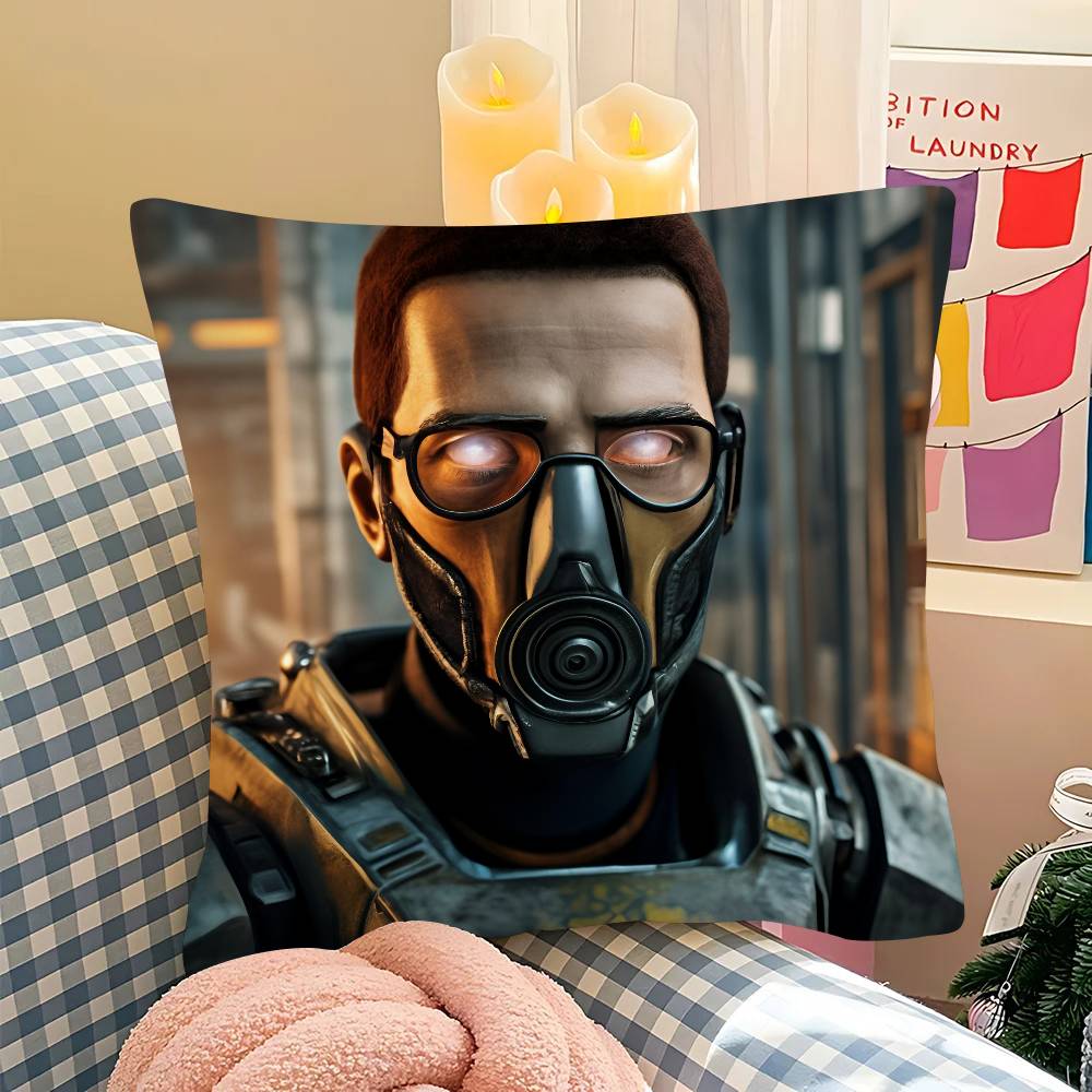 ПК Горячая игра HHalf Life Аниме Наволочка Модная Квадратная Наволочка Спальня Диван Комната Ins Декор Отдых