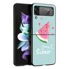 Летний Фруктовый Чехол Арбуз для Телефона Samsung Galaxy Z Flip3 Flip4 Flip5 Чехол-Оболочка для Z Flip 3 4 5 6 7 Жесткая Складная Крышка