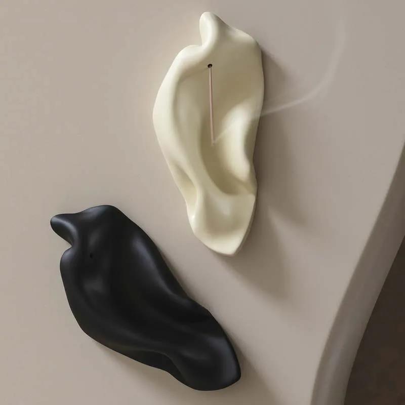 Ceramic Incense Burner Stick Line Incense Glass Bracket Sandalwood Thread Incense Base Home Decoration Aromatherapy Ornaments 7