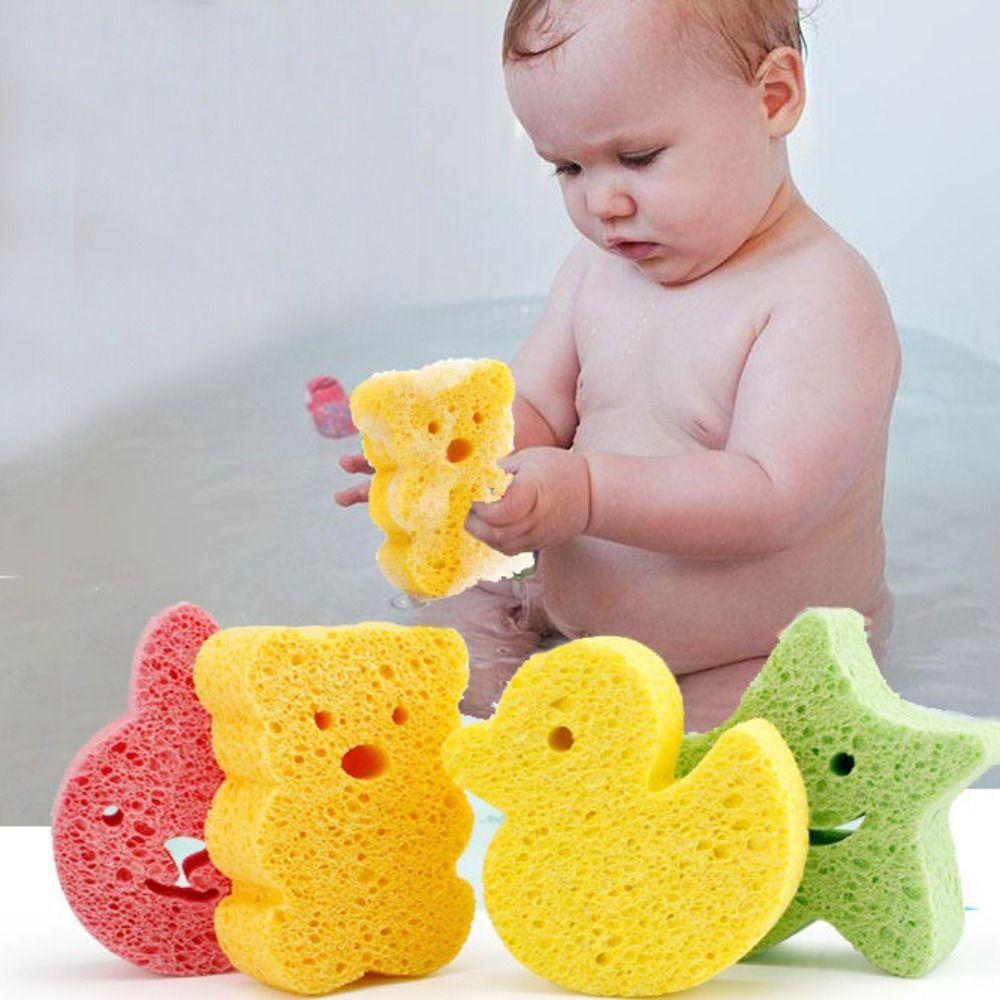 Bathing Infants Natural Bath Sponges Classic Shapes Baby Bath Sponge Baby Bath Accessories