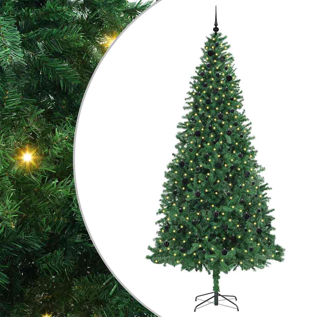 Artificial Christmas Tree with 300 LEDs Stand Green 300 cm