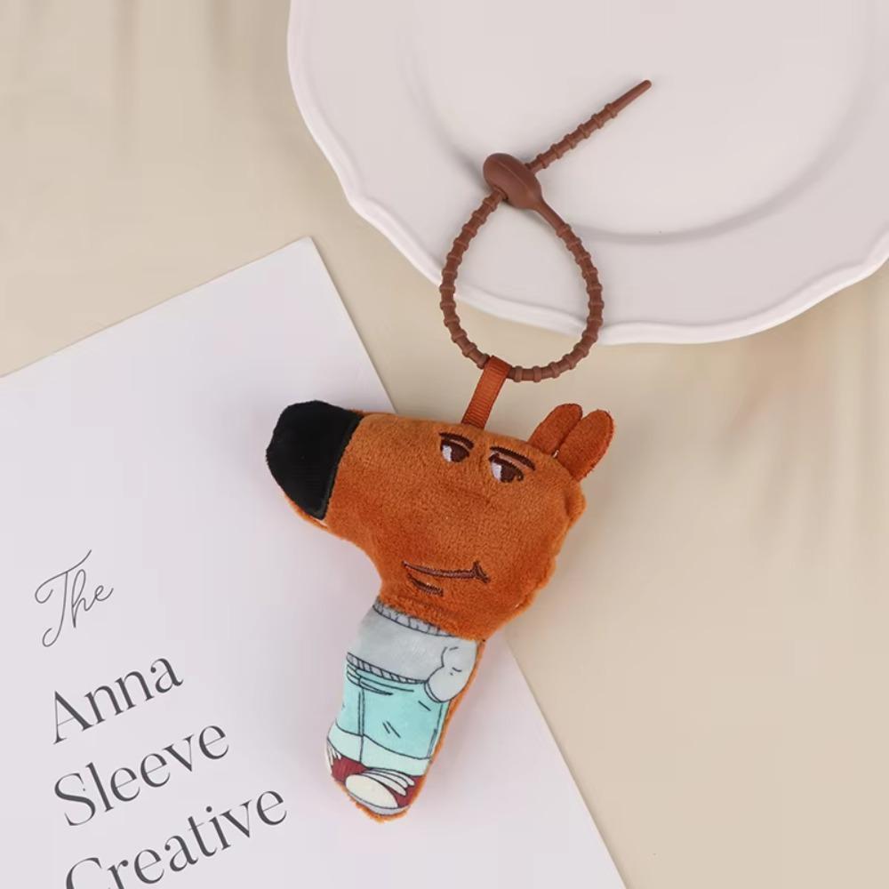 Soft Memes Plush Keychain Relaxed Cartoon Plush Pendant Fashion Meme Plush Keyring Kids Gift