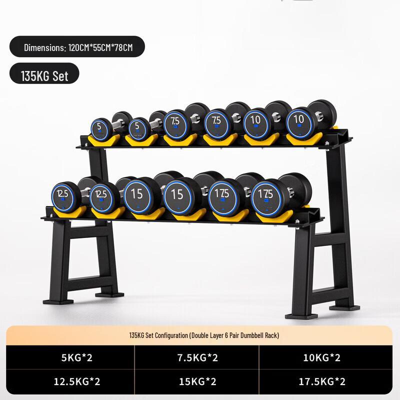 EM FITNESS Electroplated Dumbbell & Barbell Set (2.5-30kg)