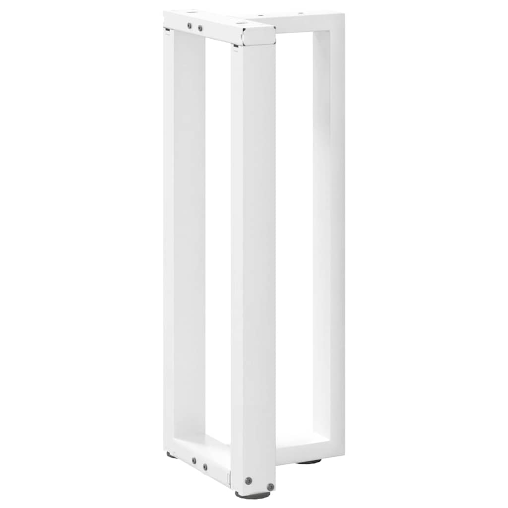 Vidaxl Nogi Do Stołu Konsolowego, 2 Pcs., Białe, 25X28X(72-73)Cm, Stal