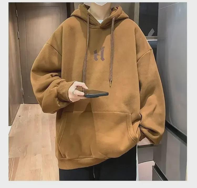 Мужская японская толстовка с капюшоном Cityboy — стильный плотный свободный крой для весны и осени