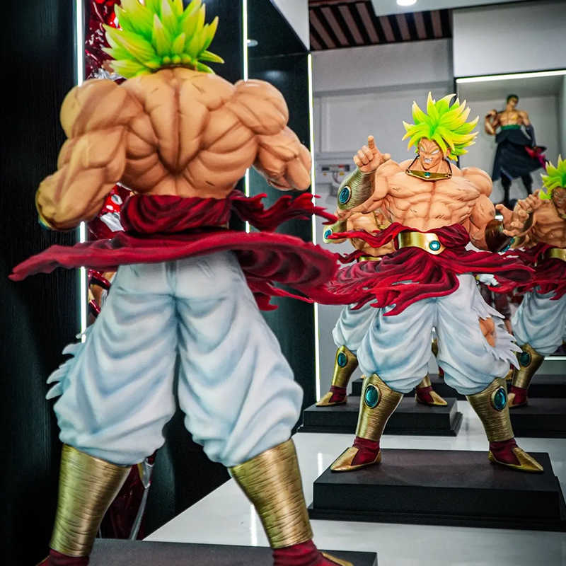 CK&Jt Статуэтка Dragon Ball Z Броли Фигурка Ssj3 Броли Супер Сайян ПВХ Фигурки Действия 27 см/19,69 дюйма Режим Коллекционирования Игрушки Подарки