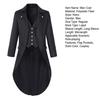 Slim-Fit Tuxedo Jacket Lapel Long-Sleeved Retro Dress Jacket Medieval Style Suit Jacket Festive Parties Wear