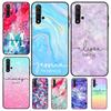 Personalised Name Watercolour Case For Huawei P30 Pro P20 P40 Lite Nova 8i 7i 3i 11i 5T 9 10 SE Y60 Y61 Y70 Y90 P Smart Z