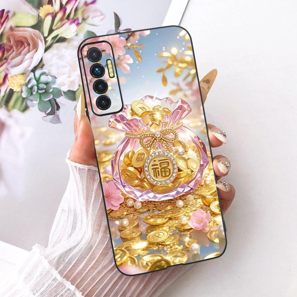 Чехол Для Tecno Camon 17P Чехол Силиконовый Милый Кот Роскошный Модный Забавный Расписной Чехол Для Телефона Для Tecno Camon 17P CG7 CG7n