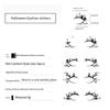 Хэллоуин Паук Наклейки для теней Паутина Наклейки-тату для глаз Наклейки для подводки глаз Вечеринка на Хэллоуин