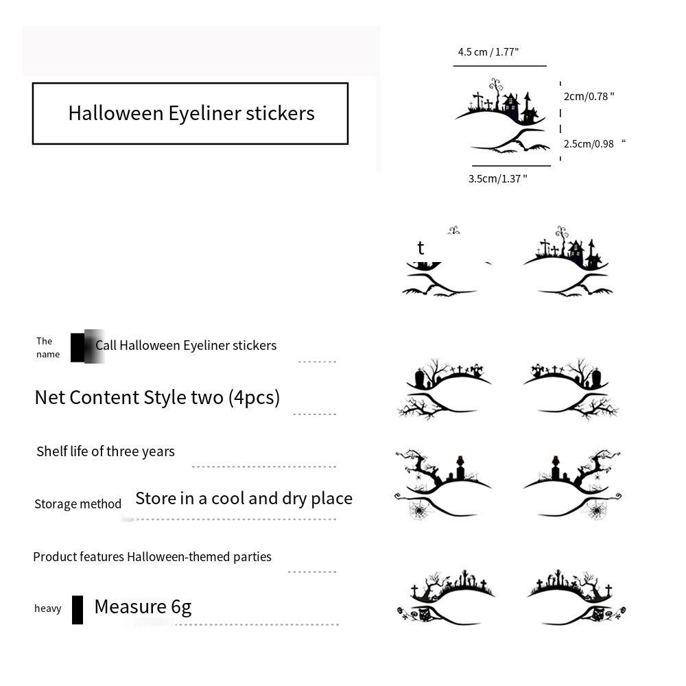 Хэллоуин Паук Наклейки для теней Паутина Наклейки-тату для глаз Наклейки для подводки глаз Вечеринка на Хэллоуин