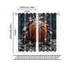 2 pcs   filtering curtains (excluding rods   non-movable   without batteries) Brave basketballbackgroundsuitable for use in