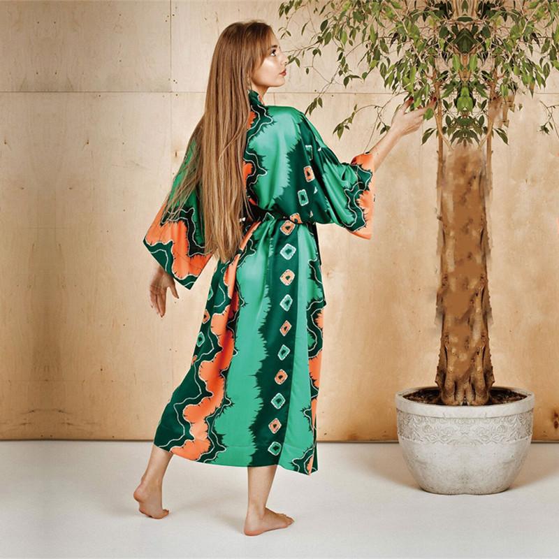 Зеленый винтажный комплект бикини, накидки, летнее пляжное кимоно в стиле ретро, женское летнее пляжное платье, купальник, A1481