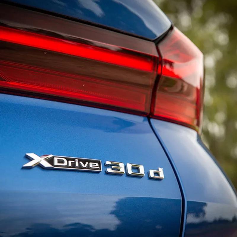 Наклейки-буквы значок эмблема на задний багажник автомобиля Для BMW XDrive 20d 25d 28d 30d 35d 40d 48d 50d X1 X3 X5 F48 F25 G01 F15 G05