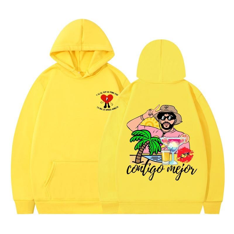 Худи с принтом нового альбома Bad Bunny Un Verano Sin Ti Худи Свитер