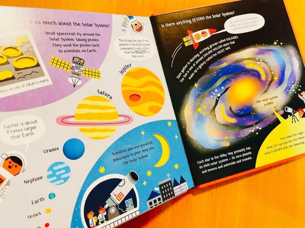 [Б/У] Английская иллюстрированная книга Usborne Step Inside Science Solar Иностранная книга