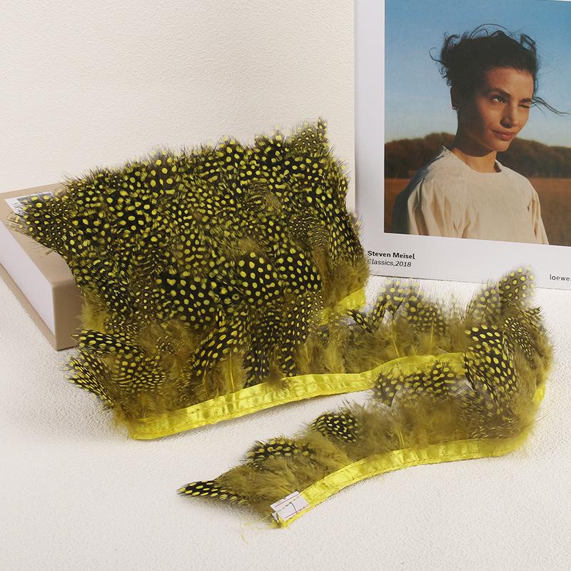 1 метр цветной перламутровый перьевой шлейф с тканевой лентой, куриное перо, DIY ювелирные изделия, аксессуары для рукоделия, аксессуары для одежды