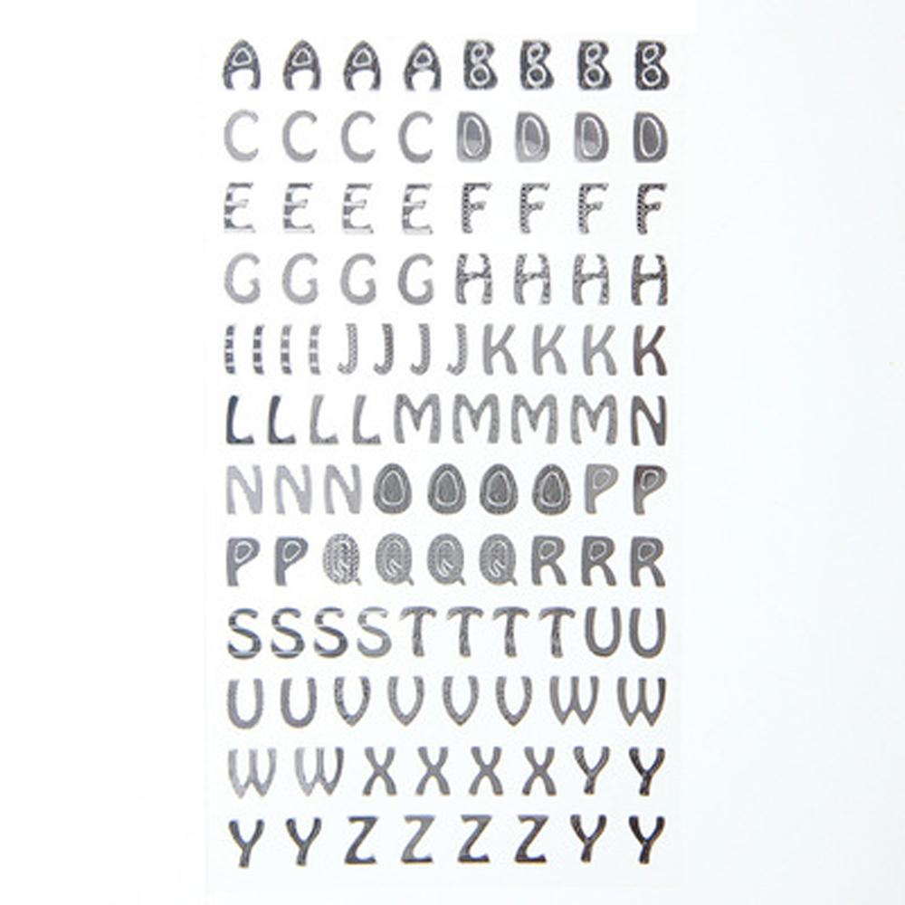 DIY Scrapbooking Notebook Journaling Number Sticker Hand Book Alphabet Stickers Decoration Tools