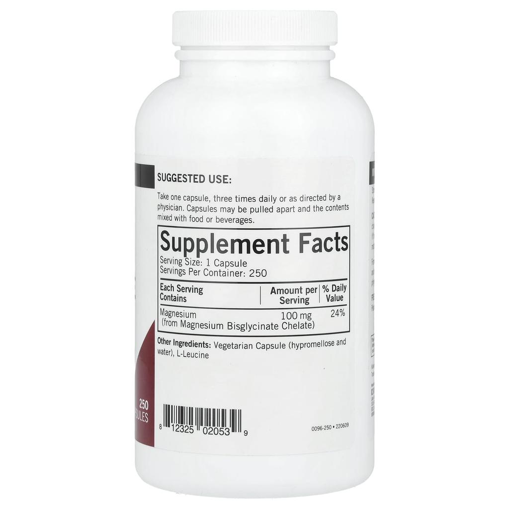 Kirkman Labs Бисглицинат магния хелат, 250 капсул