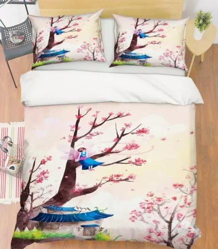 Comforter Peach Blossom Bed Decoration First Choice Gift Suitable For Children Kids And Adults Comfortable And Breathable