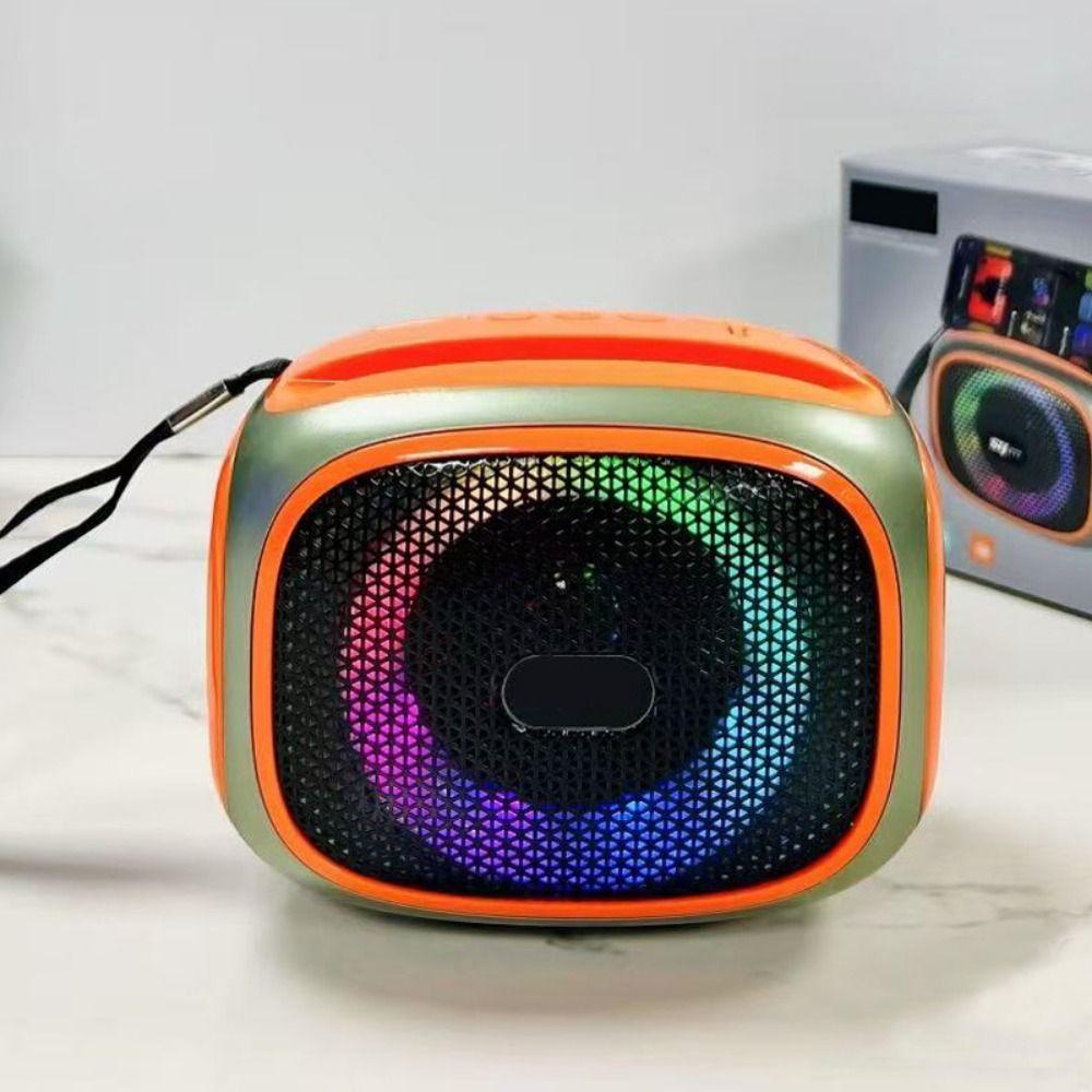 with Bass Wireless Phone Stand RGB Bluetooth Speaker Outdoor Computer Mobile Movies Speaker