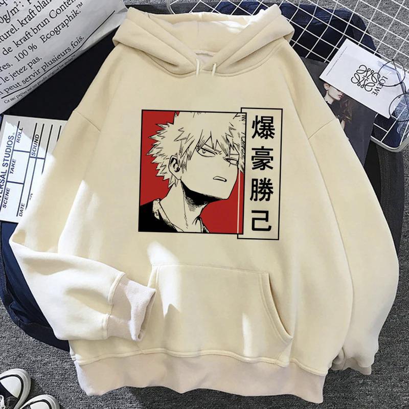 Bakugo толстовки женские винтажные Зимние толстовки
