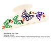 Cartoon Animal Pattern Hand-painted Design Ring Acrylic White 1 Pc