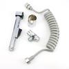 ABS Press Handheld Hose Spray Shower Head Hose Toilet Bidet Douche Bathroom Shower Self Cleaning Sprayer Kit Water Tap Valve