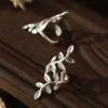 Серьги-клипсы из серебра 925 пробы, кафф на ухо для женщин, девушек, дам, без прокола, ювелирное изделие