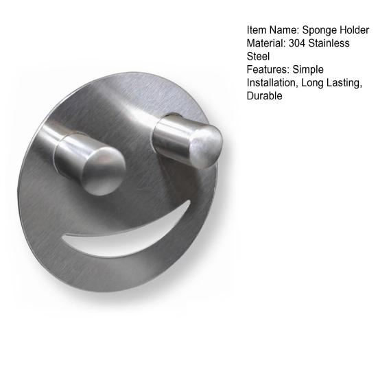 Держатель для губки Органайзер для раковины Легко устанавливается Настенный Присоска Держатель для губки Кухонное украшение