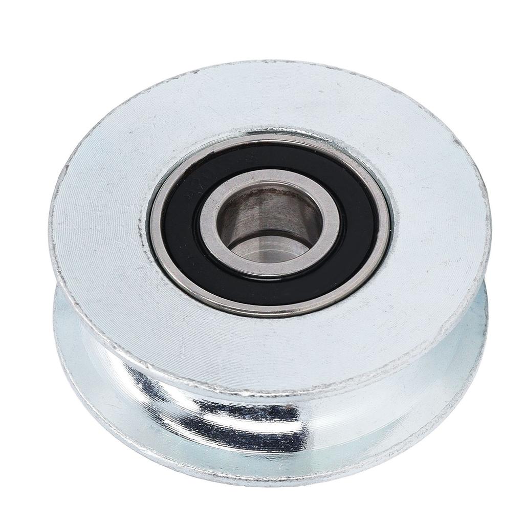 U Groove Bearing Pulley Alloy Steel Guide Wheel for Sliding Gate Hanging Projects 64mm Outer