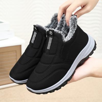 Хлопковая обувь, зимние оверсайз хлопковые ботинки, ботинки-одноноги с добавленным бархатом и толстые ботинки для ходьбы, уличные зимние ботинки