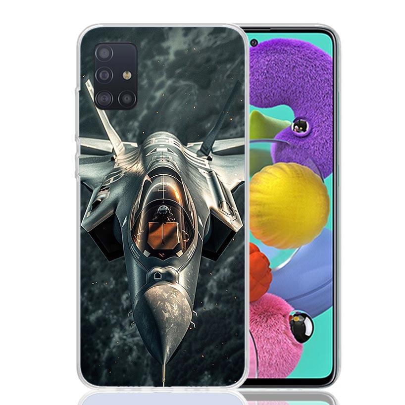 Крутой чехол для телефона с изображением самолета для Samsung Galaxy A52 A32 A22 A12 A02S A50S A30S A51 A31 AA71 Note 20 Ultra 10 S10 Plus Galax