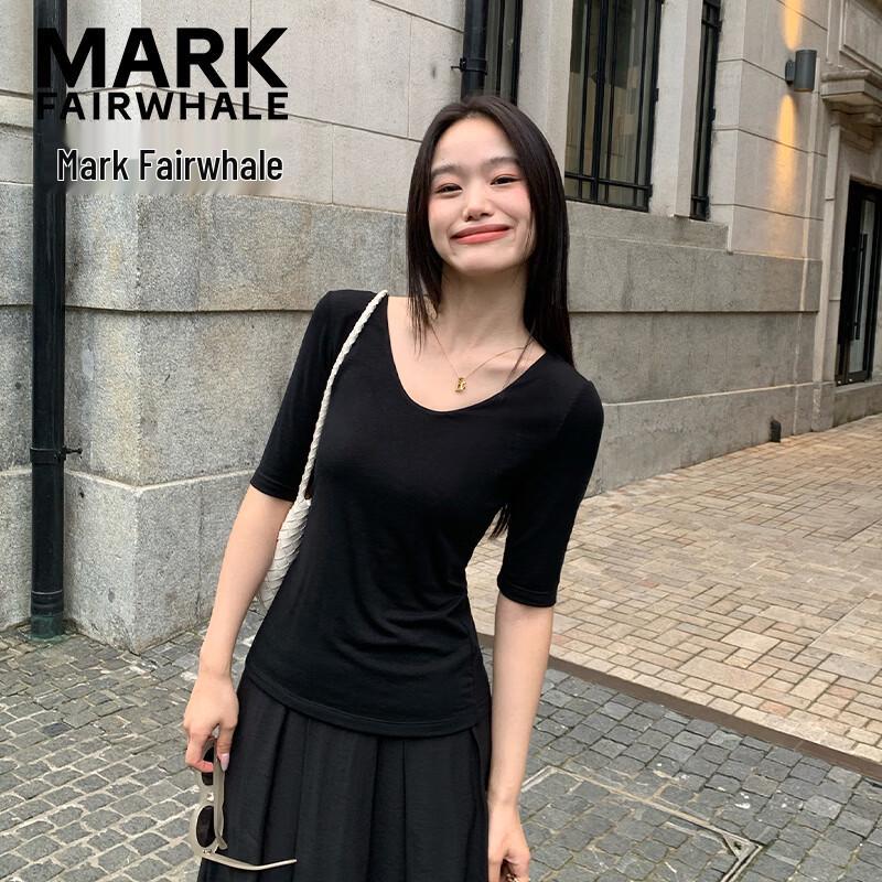 Mark Fairwhale Женская футболка с V-образным вырезом и короткими рукавами