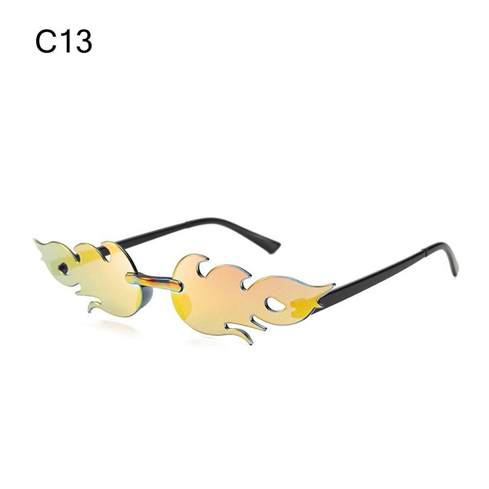 Novelty Eyewear Cosplay Party Flame Shaped Flame Sunglasses Sun Glasses Sunglasses for Women