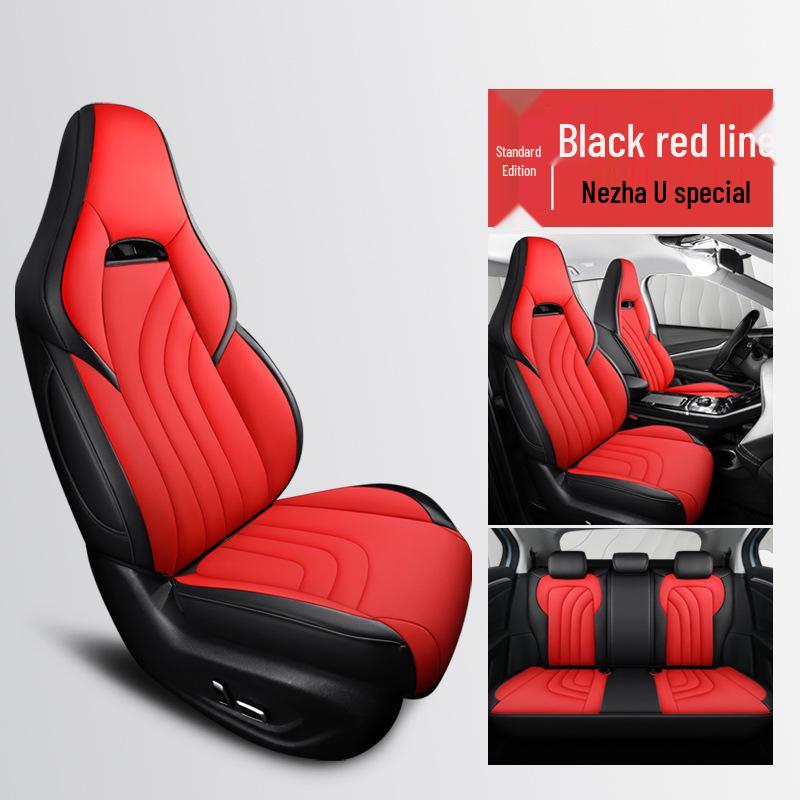 ZRR Подушка на сиденье автомобиля из натуральной кожи для Neta U - Всесезонная, Спортивная, Дизайн с полным охватом